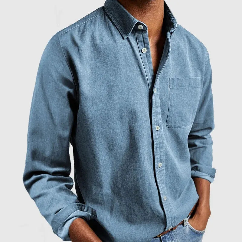 Men's Long Sleeve Button-Up Shirt