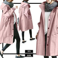 Women's Loose Fit Waterproof Trench Jacket