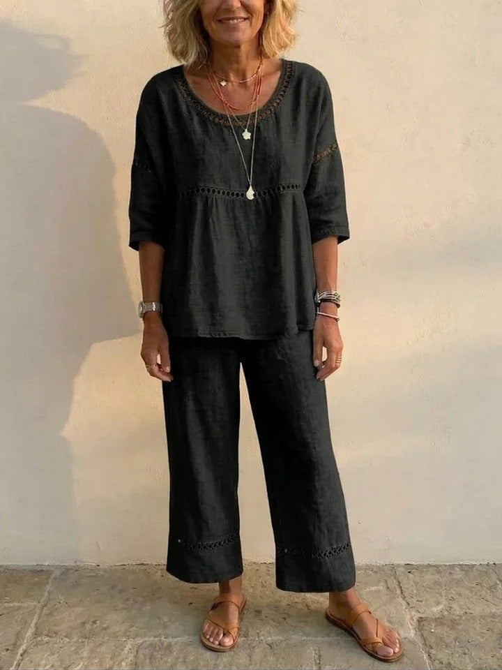 Women's Casual Loose Denim Co-ord Set