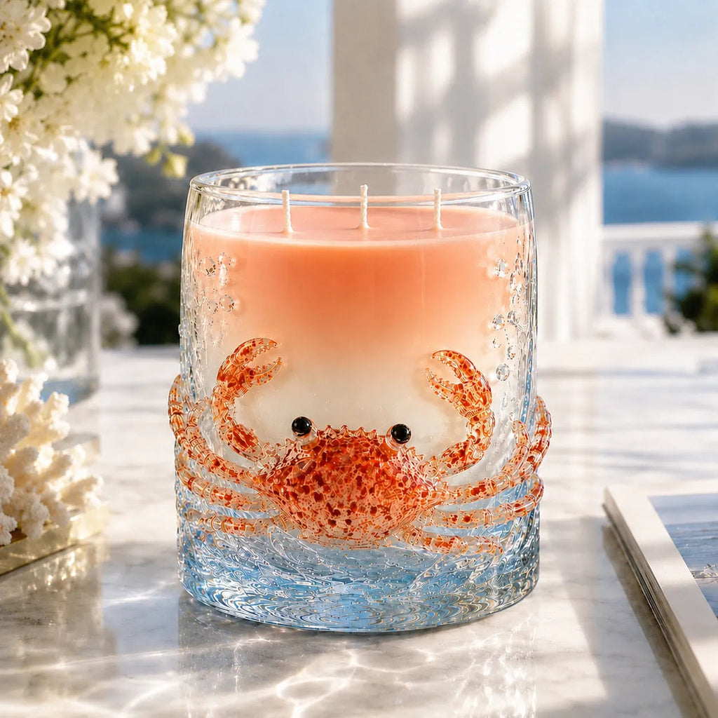 Ocean-inspired scented candles—crafted for moments of serenity