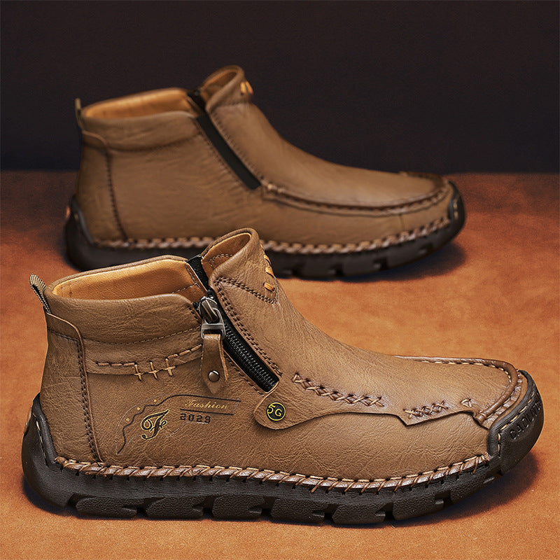 Men's Casual Handmade Leather Boots