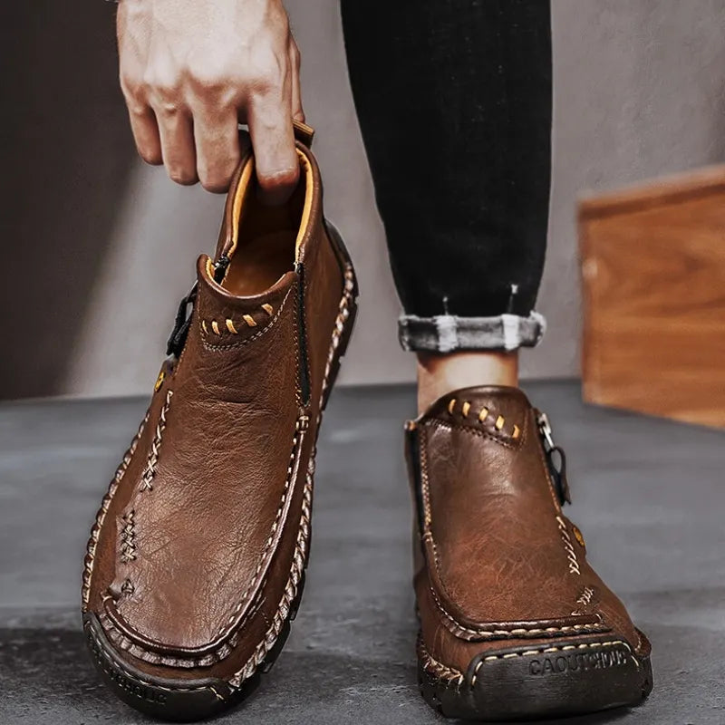 Men's Casual Handmade Leather Boots