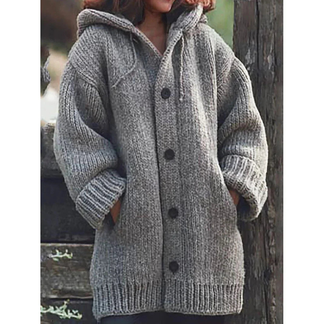 plain color casual casual sweater cardigan