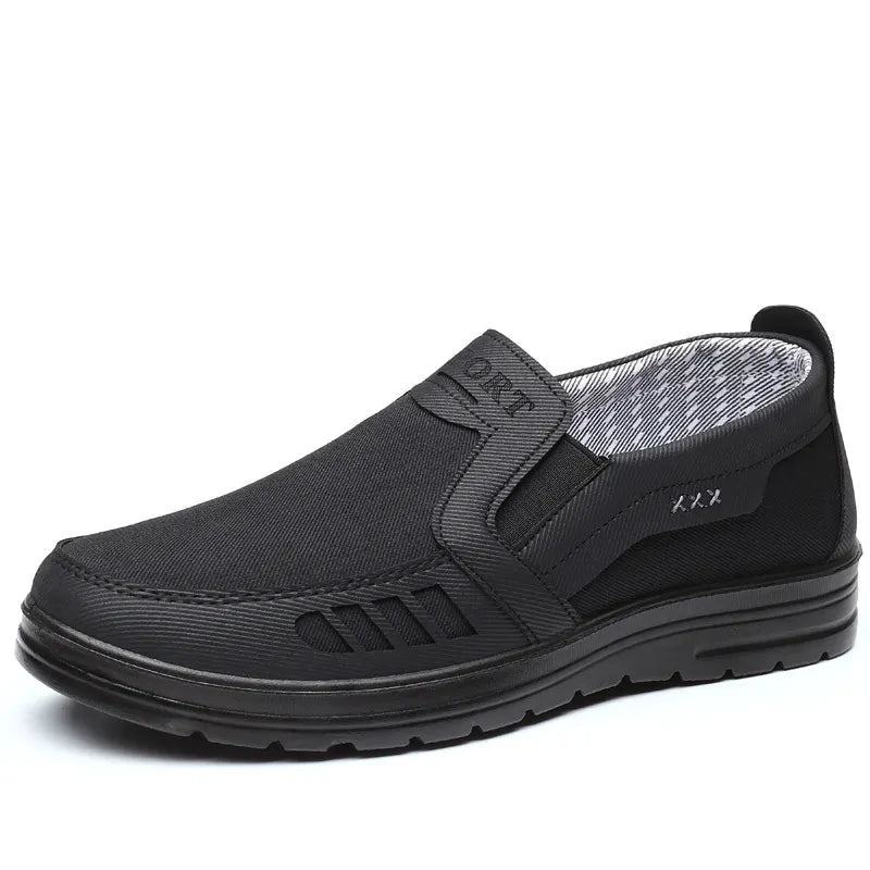 MEN'S EXTENDED WIDTH FOOT AND HEEL COMFORTABLE INSOLE NON-SLIP CASUAL SHOES