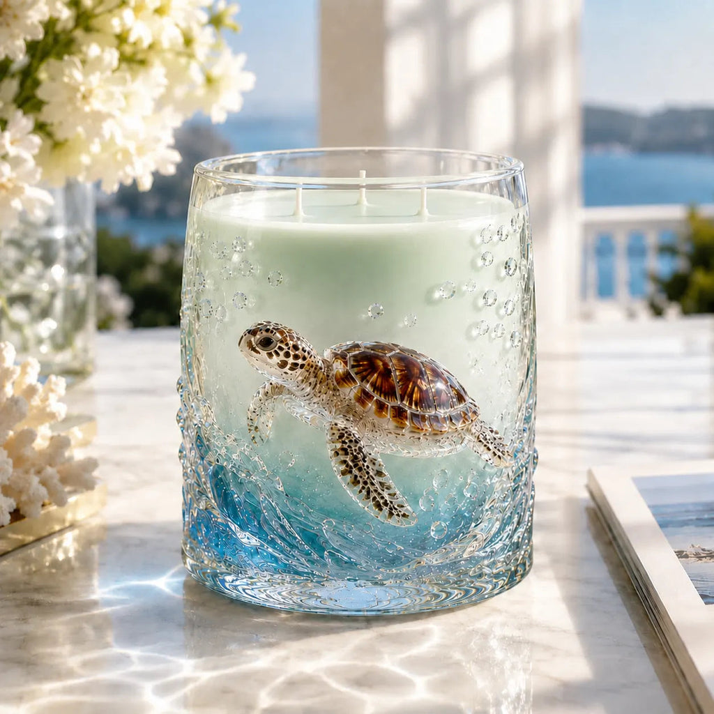 Ocean-inspired scented candles—crafted for moments of serenity