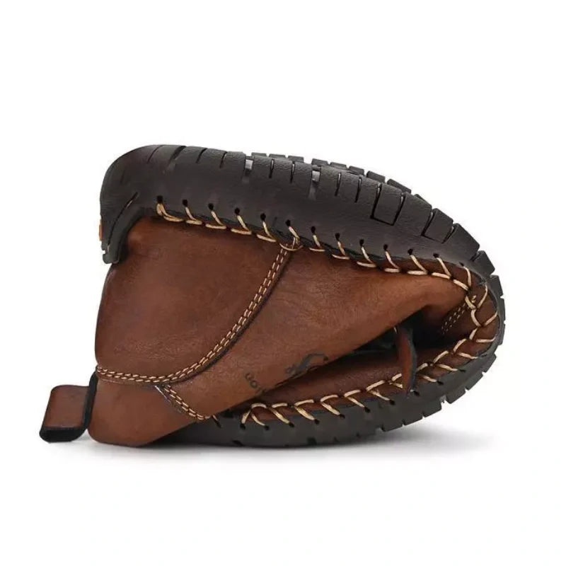 Men's Hand-sewn Cowhide Boots Comfortable Waterproof And Non-slip