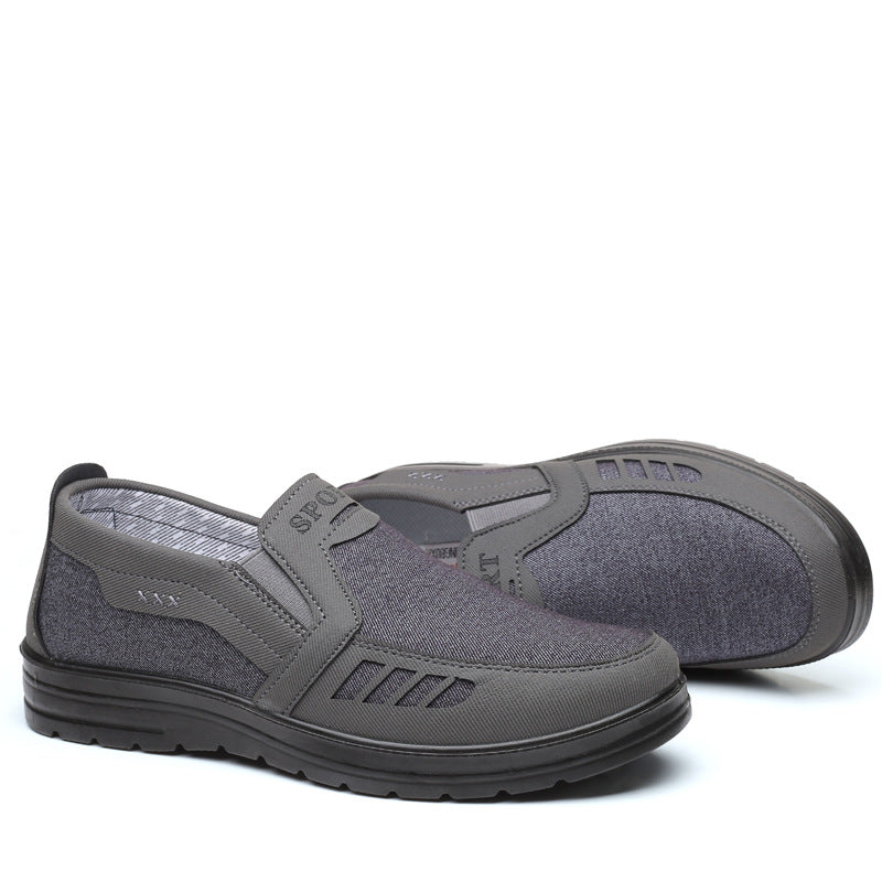 MEN'S EXTENDED WIDTH FOOT AND HEEL COMFORTABLE INSOLE NON-SLIP CASUAL SHOES