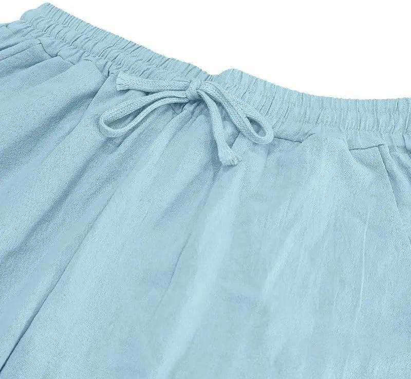 Lightweight Linen Wide-Leg Pants