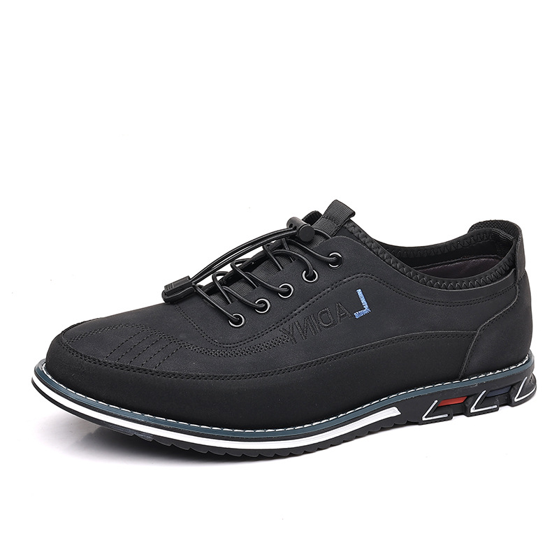 Men's Leather tendon sole, non-slip and wear-resistant casual shoes