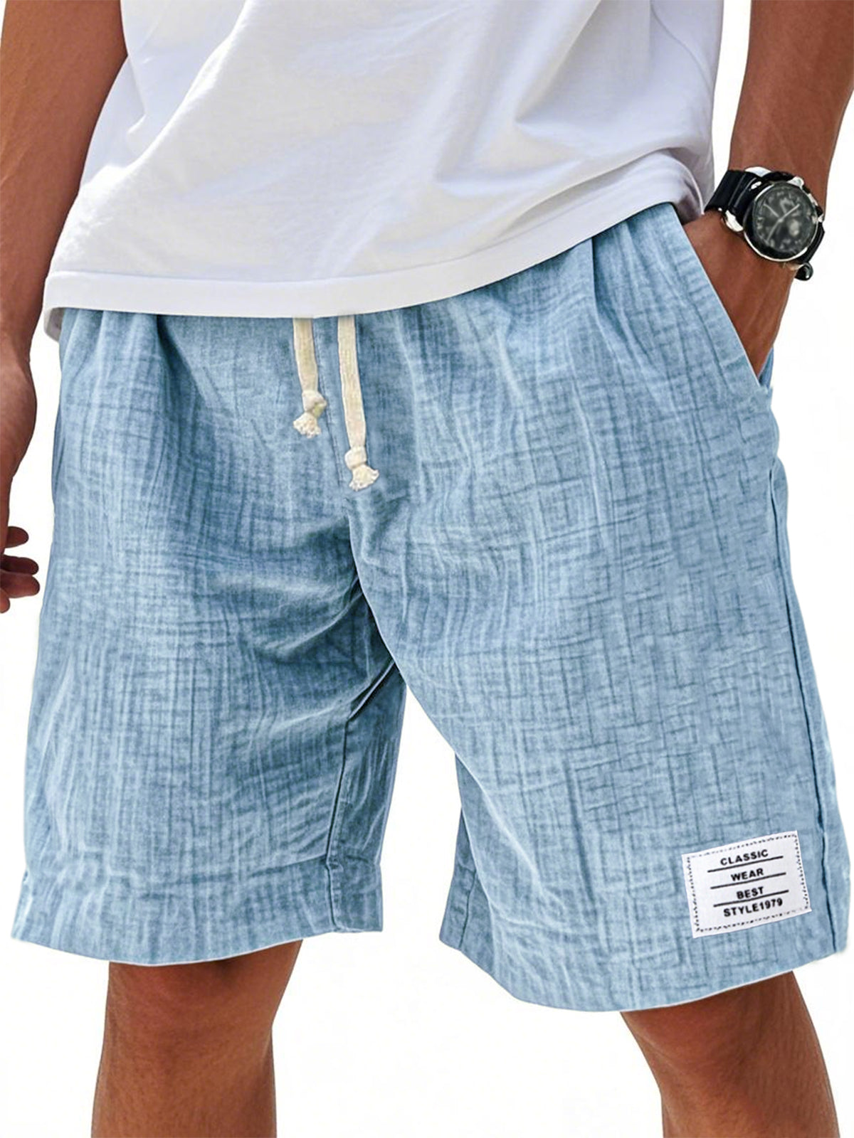 Men Can't Get Enough of These Buttery-Soft Embroidered Linen Shorts