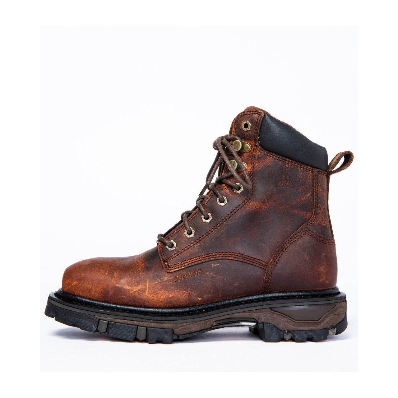 Men's Casual Sports Lace-up Chunky Heel Rivet Martin Boots