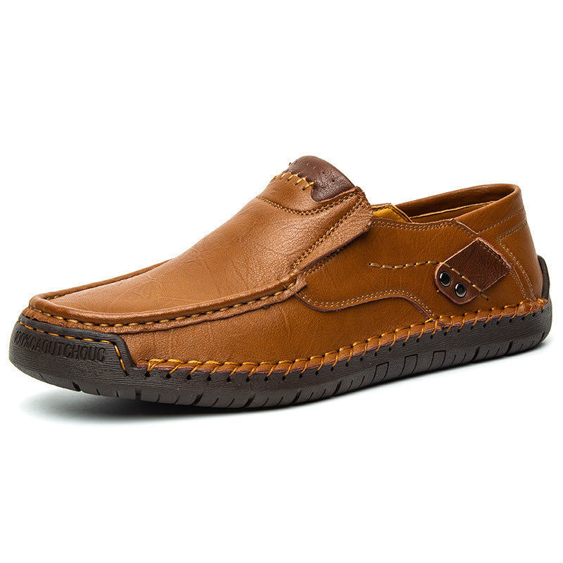 Men's Leather Causal Slip-On Loafers