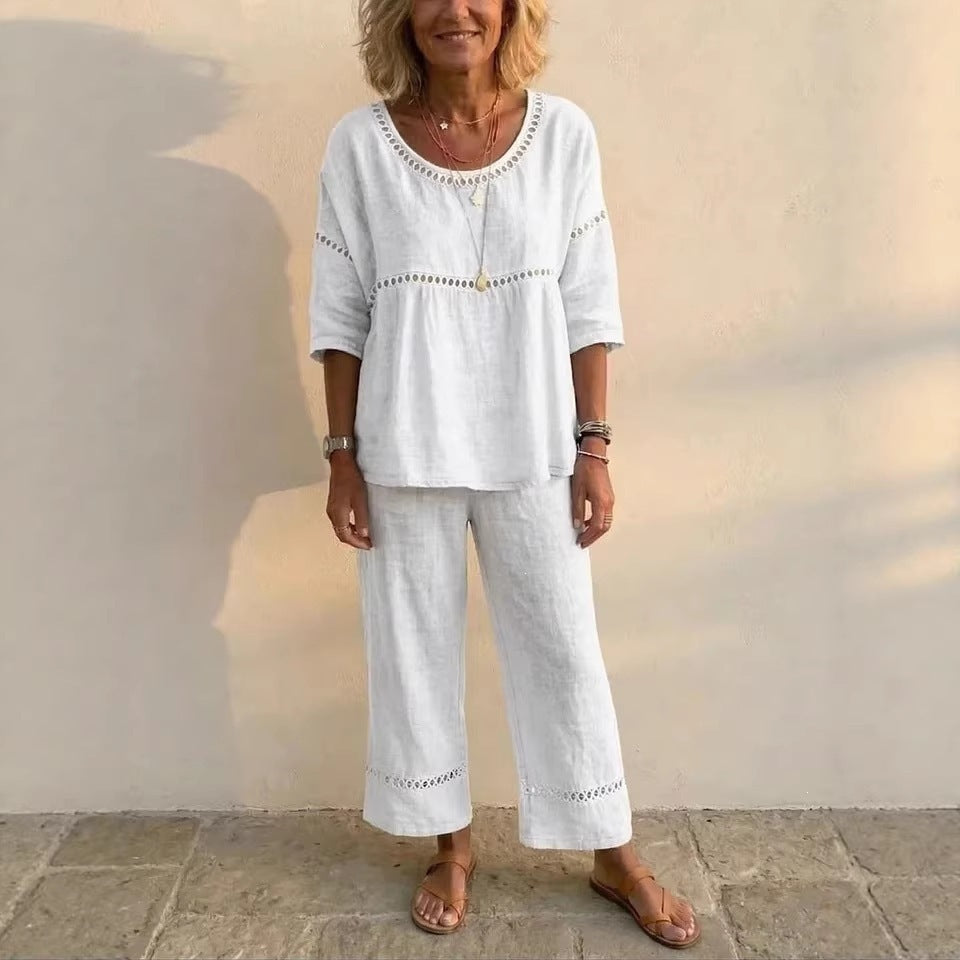 Women's Casual Loose Denim Co-ord Set