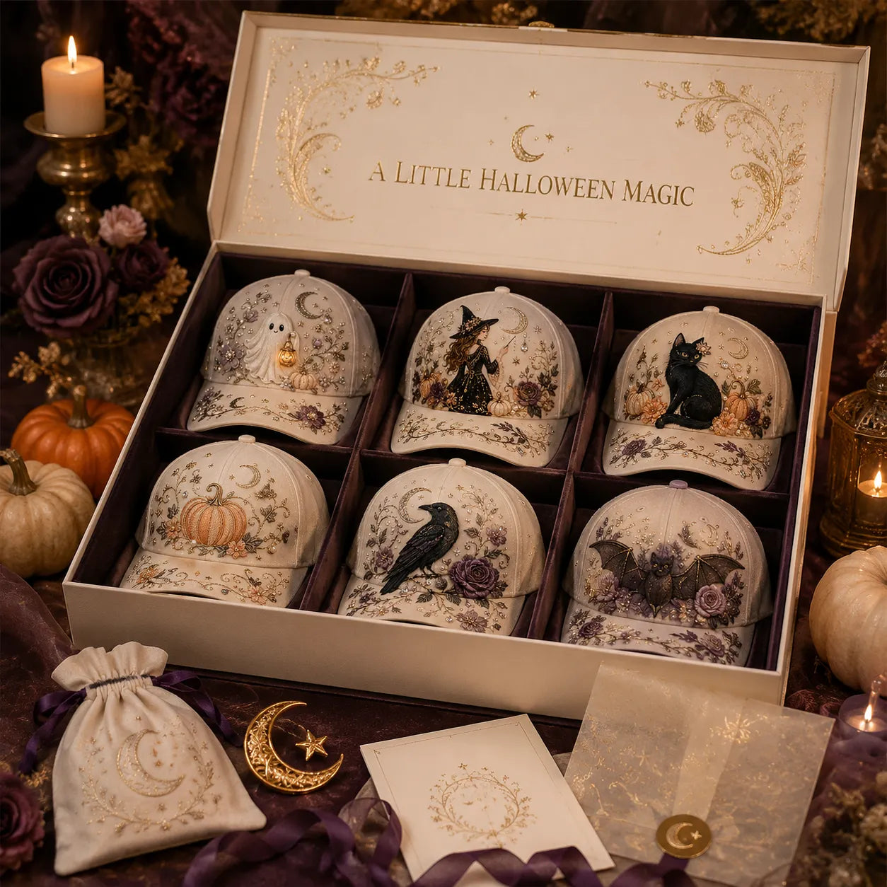 🔥 Last Day 49% OFF – BUY 3 GET 1 FREE🧙‍♀️✨ 3D Halloween Embroidery Cap