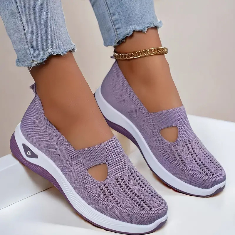 Women's Breathable Mesh Slip-On Sneakers