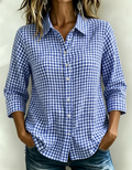 New Arrivals🔥 Women's Plaid Button-Front Shirt