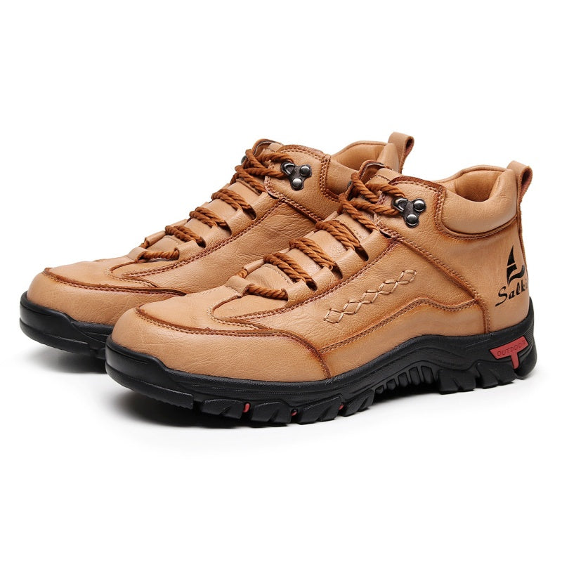 Men's Comfortable Wear-resistant Orthopedic Hand-sewn Leather Shoes