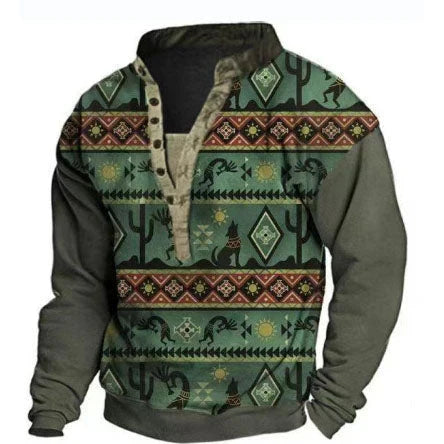 Warm casual western sweater