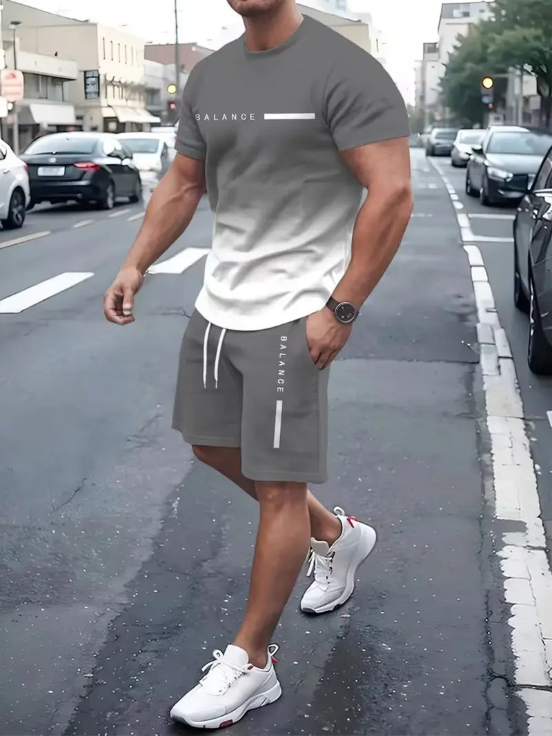 Men's Gradient Fitness Two-Piece Set