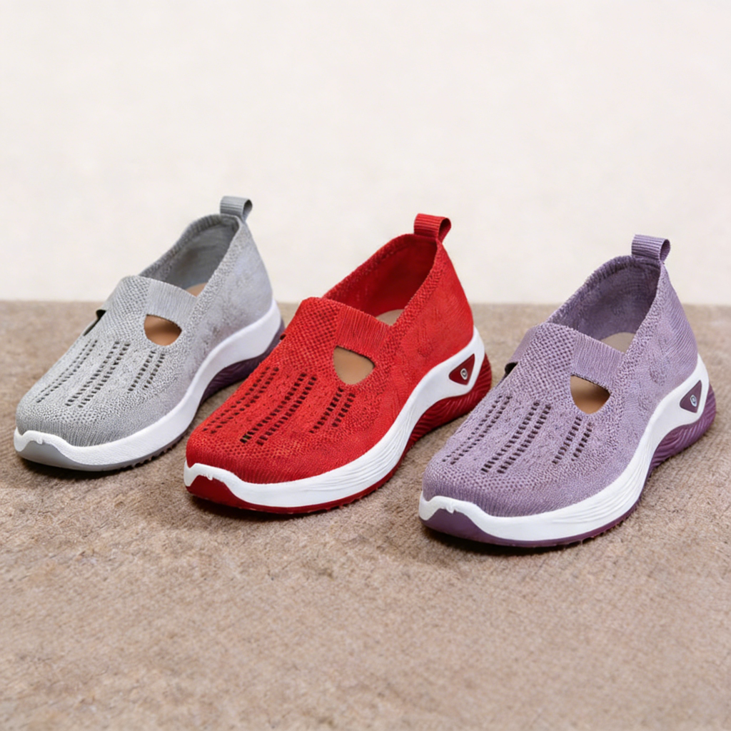 Women's Breathable Mesh Slip-On Sneakers