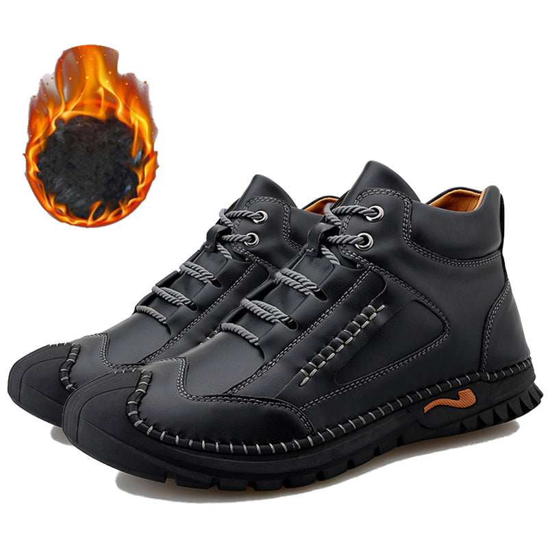 Stitched Hand-Sewn Cowhide Medical Shoes - Increase Muscle Relaxation