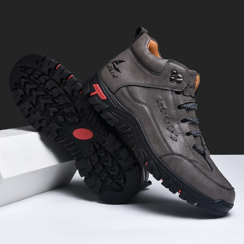 Men's Comfortable Wear-resistant Orthopedic Hand-sewn Leather Shoes