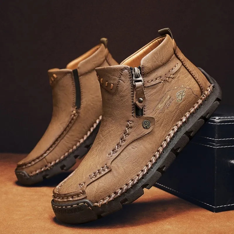 Men's Casual Handmade Leather Boots