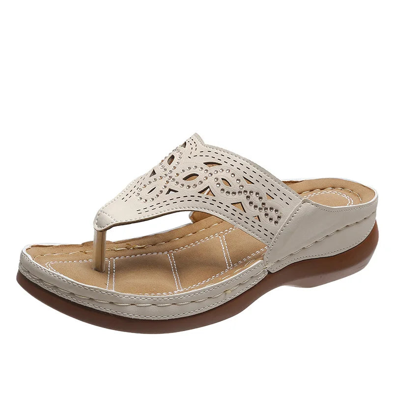 Soft Bottom Comfy Wedge Flip Flops