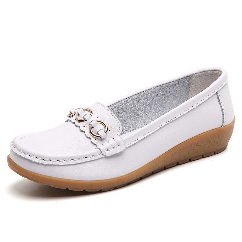 Women's Versatile Leather Lightweight Loafers
