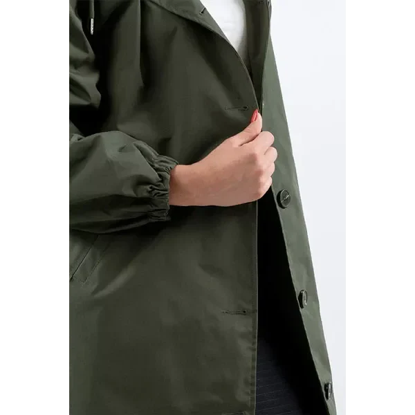 Women's Loose Fit Waterproof Trench Jacket