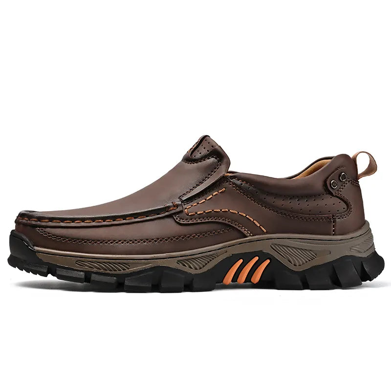 Men's Comfortable Casual Genuine Leather Slip On Loafers