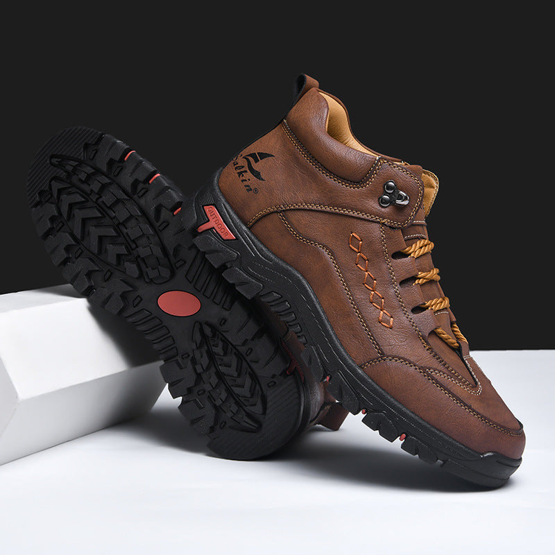 Men's Comfortable Wear-resistant Orthopedic Hand-sewn Leather Shoes