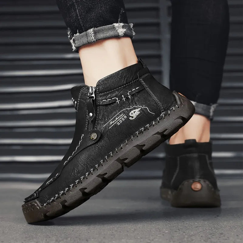 Men's Casual Handmade Leather Boots