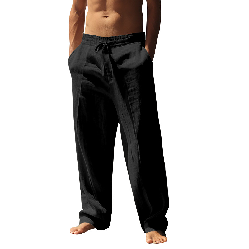 Lightweight Linen Wide-Leg Pants