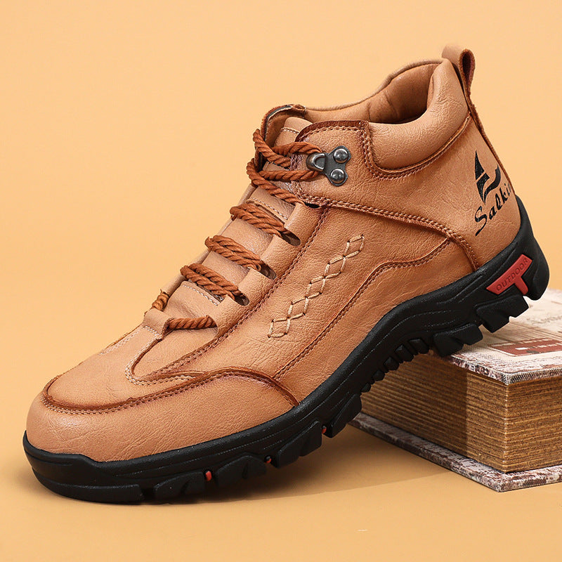 Men's Comfortable Wear-resistant Orthopedic Hand-sewn Leather Shoes