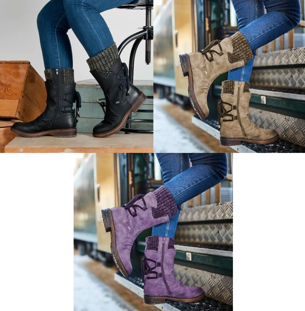 2022 WINTER WARM BACK LACE UP SNOW BOOTS