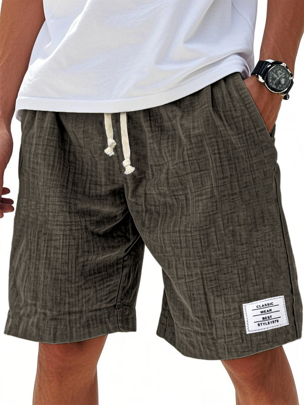 Men Can't Get Enough of These Buttery-Soft Embroidered Linen Shorts