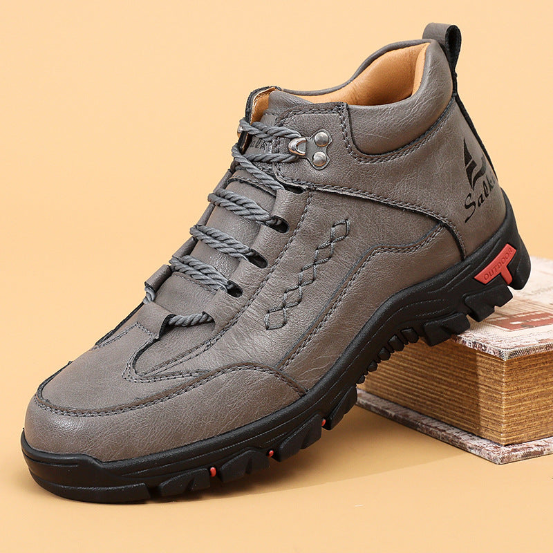 Men's Comfortable Wear-resistant Orthopedic Hand-sewn Leather Shoes