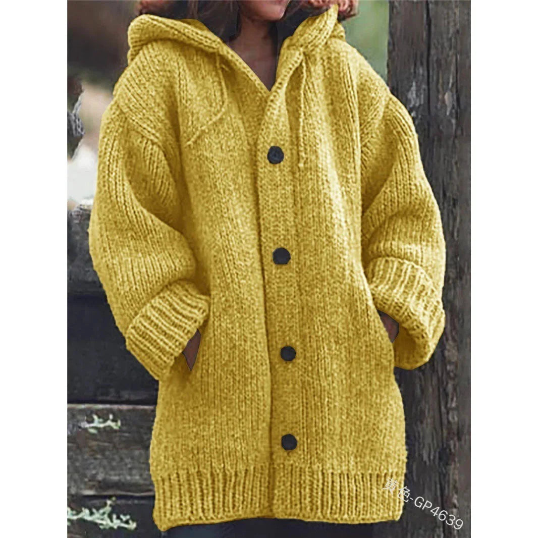 plain color casual casual sweater cardigan