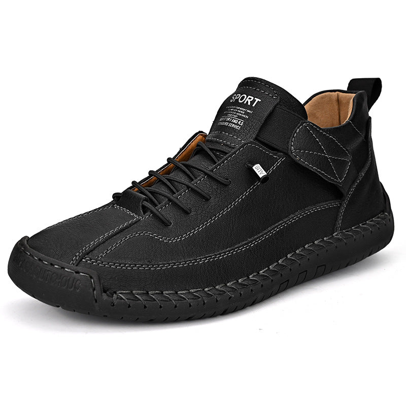 Men's Leather Mid-Top Martin Boots