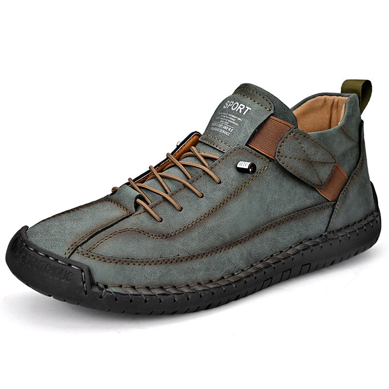 Men's Leather Mid-Top Martin Boots