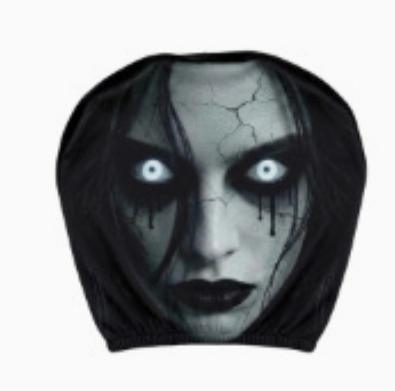Spooky Ghost Face Headrest Covers