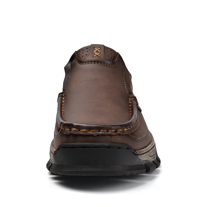 Men's Comfortable Casual Genuine Leather Slip On Loafers