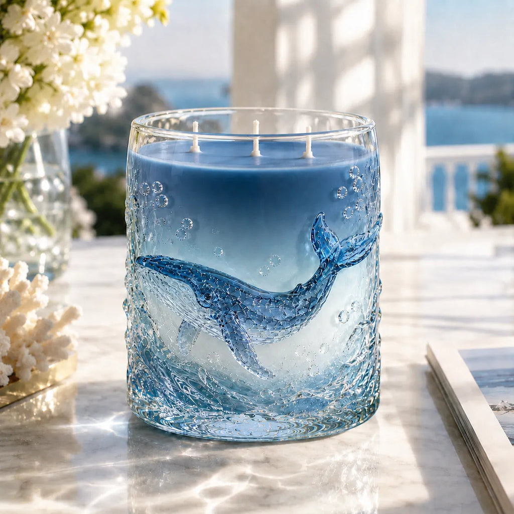 Ocean-inspired scented candles—crafted for moments of serenity