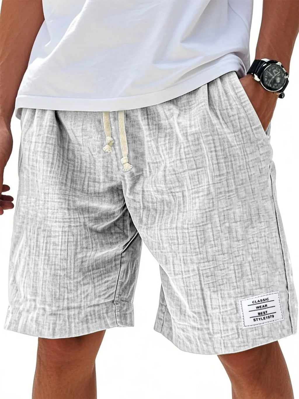 Men Can't Get Enough of These Buttery-Soft Embroidered Linen Shorts