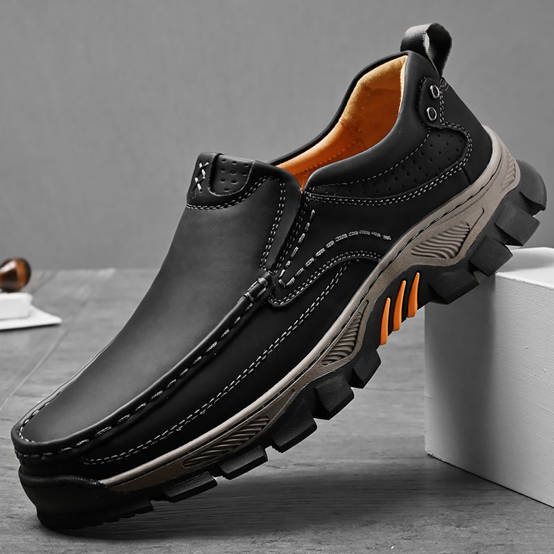 Men's Comfortable Casual Genuine Leather Slip On Loafers