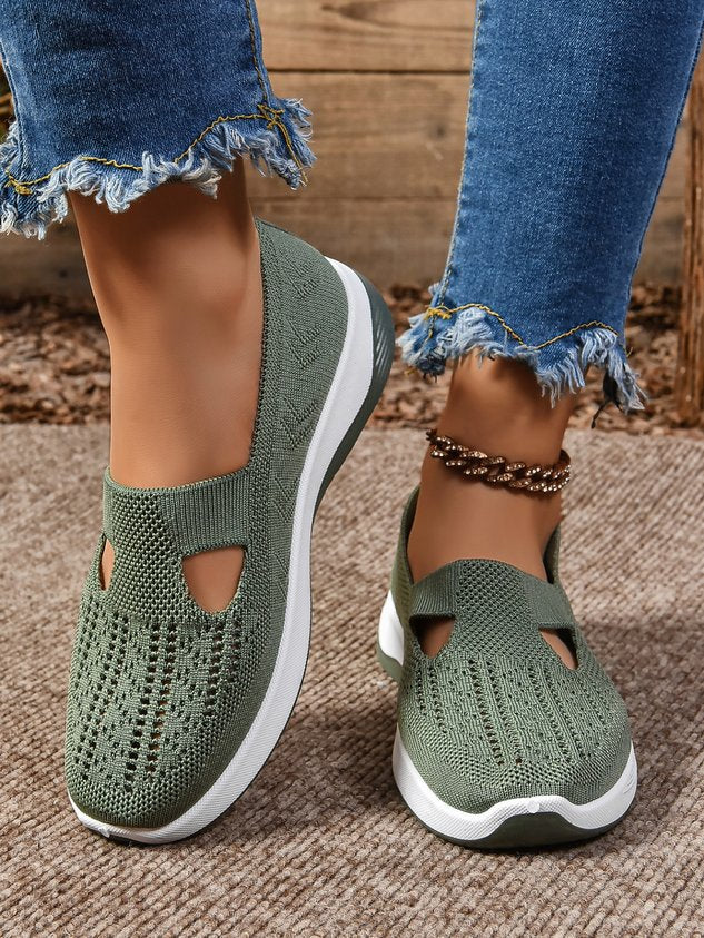 Women's Breathable Mesh Slip-On Sneakers