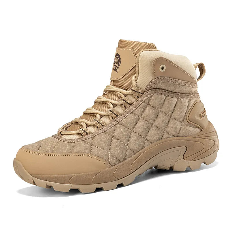 MEN'S HIGH TOP MILITARY BOOTS COMFORTABLE OUTDOOR HIKING SHOES