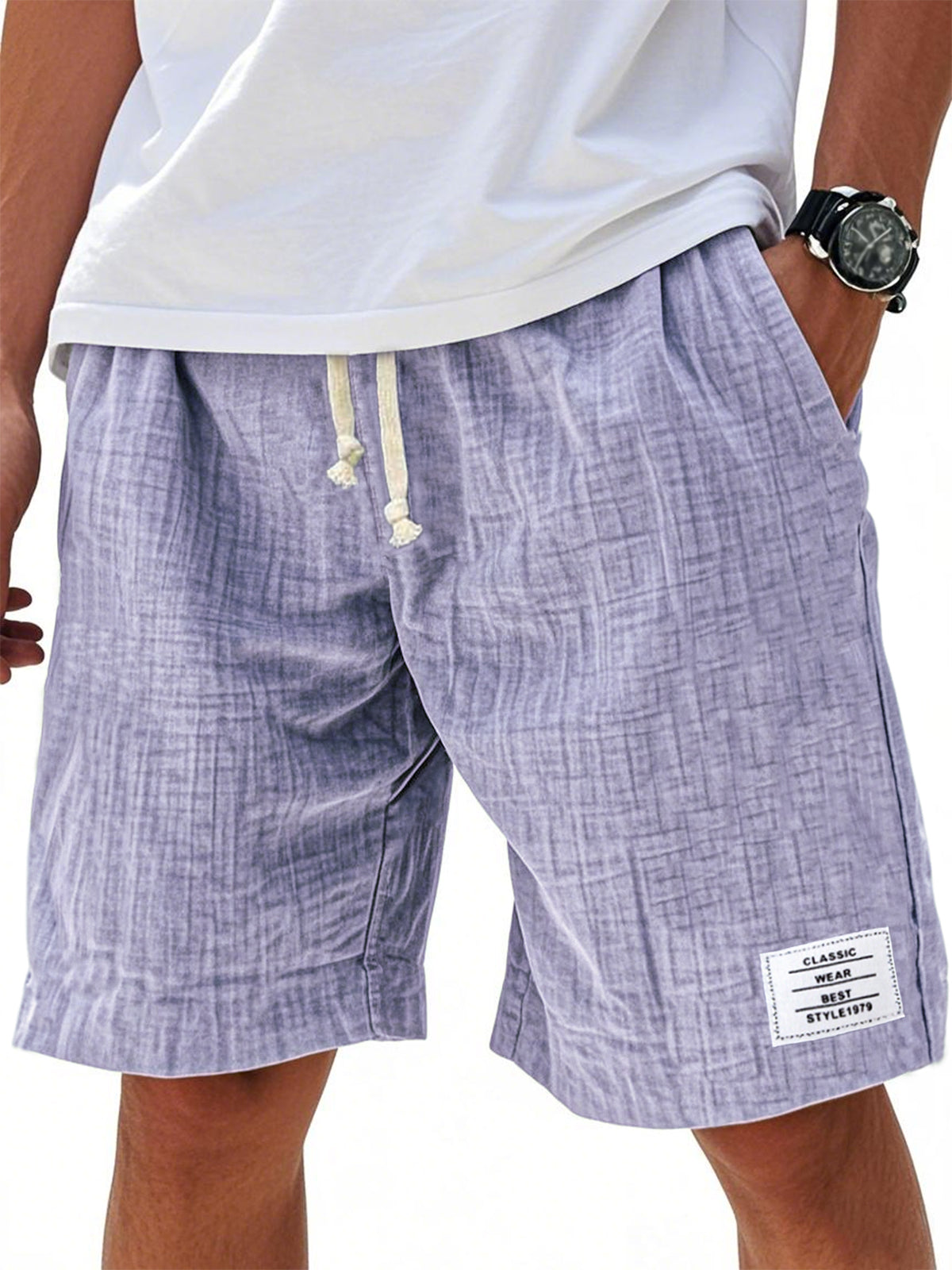 Men Can't Get Enough of These Buttery-Soft Embroidered Linen Shorts