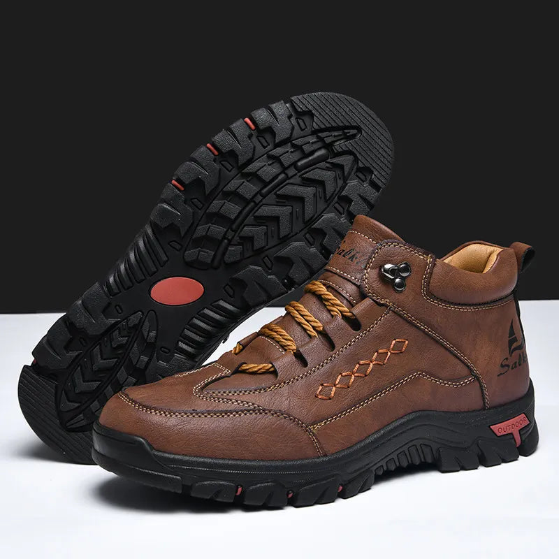 Men's Comfortable Wear-resistant Orthopedic Hand-sewn Leather Shoes